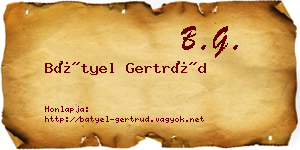Bátyel Gertrúd névjegykártya